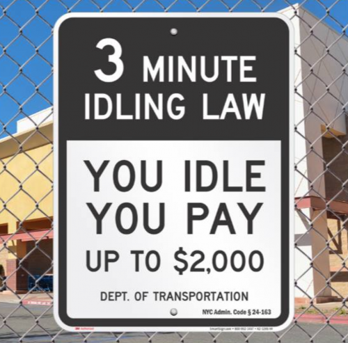 Idling sign